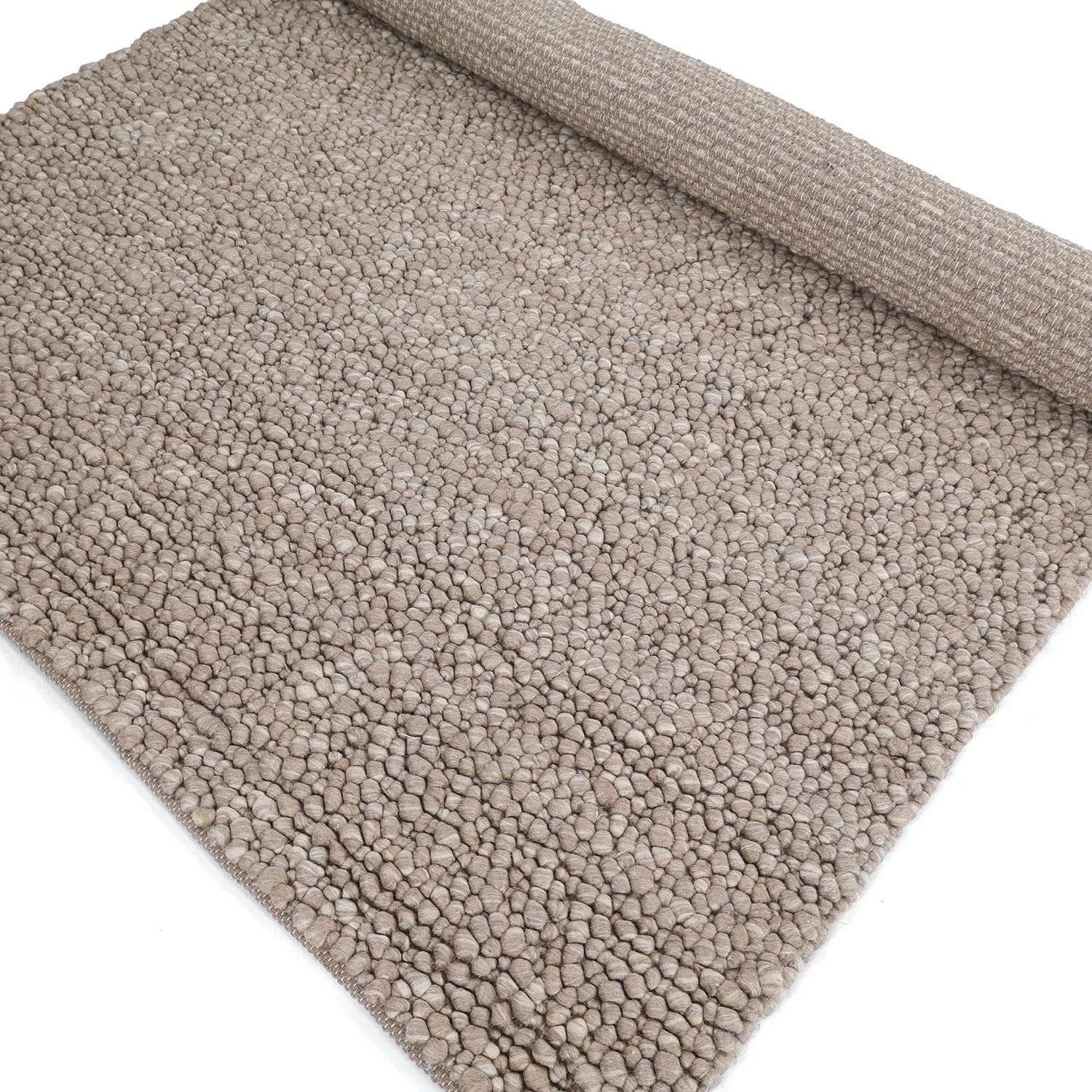Villamatto - Sala Irregular Wool Bubble (taupe/valkoinen meleerattu)