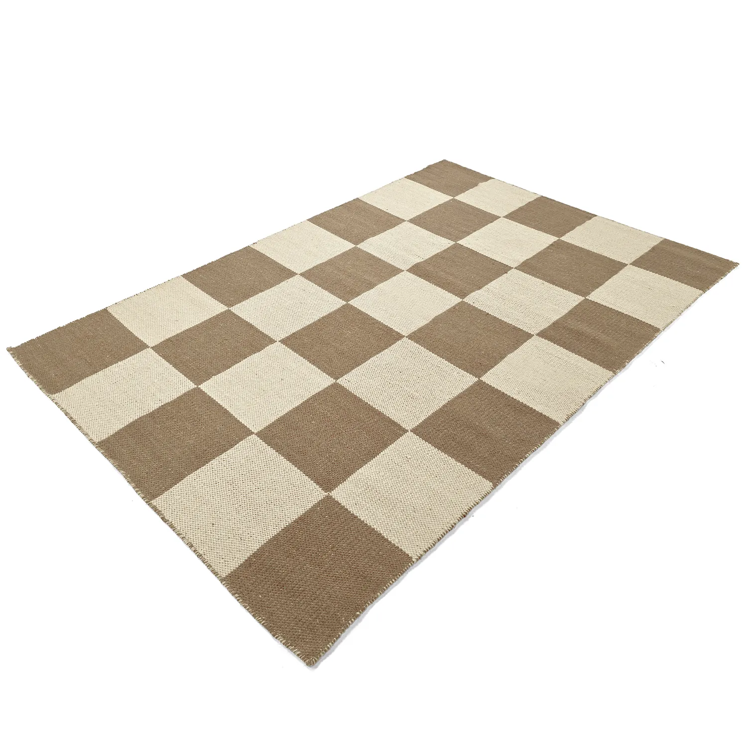 Villamatto - Scacco (ruskea/beige)