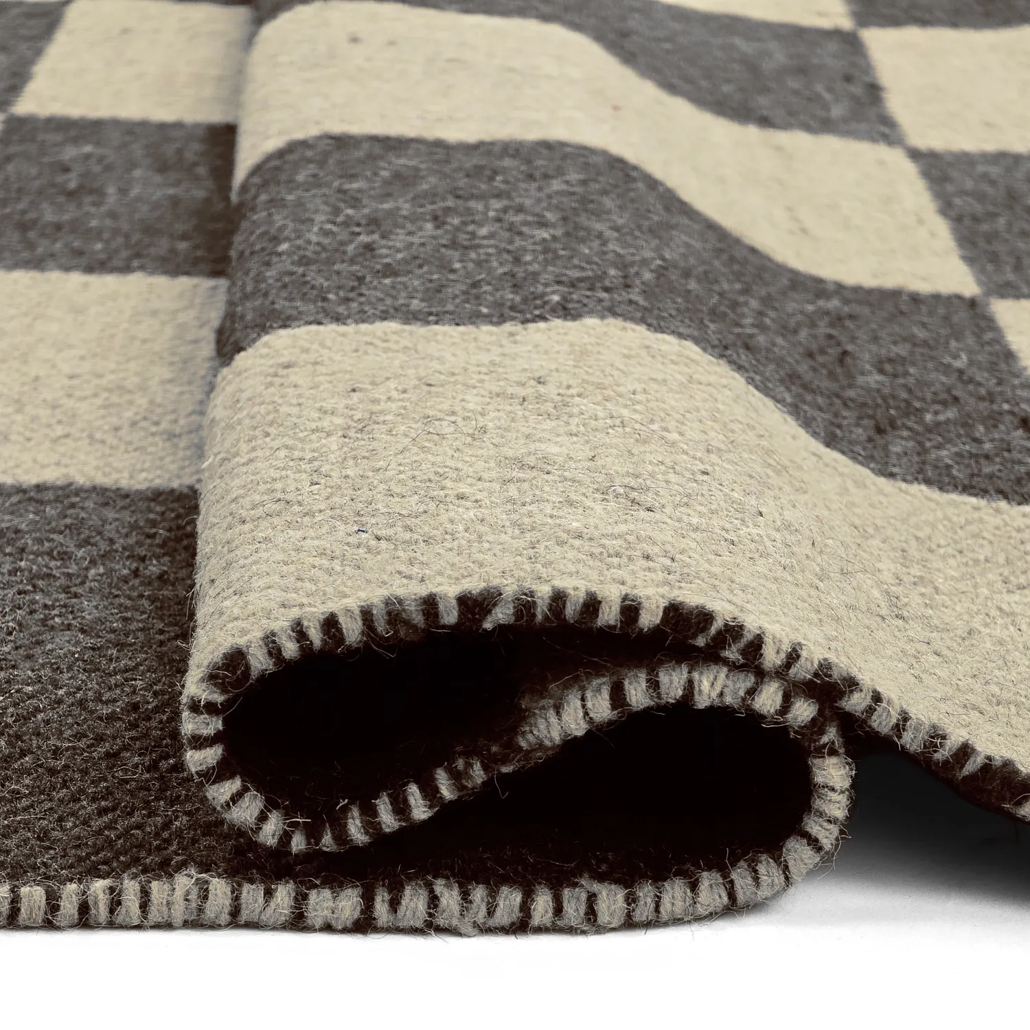Villamatto - Scacco (musta/beige)