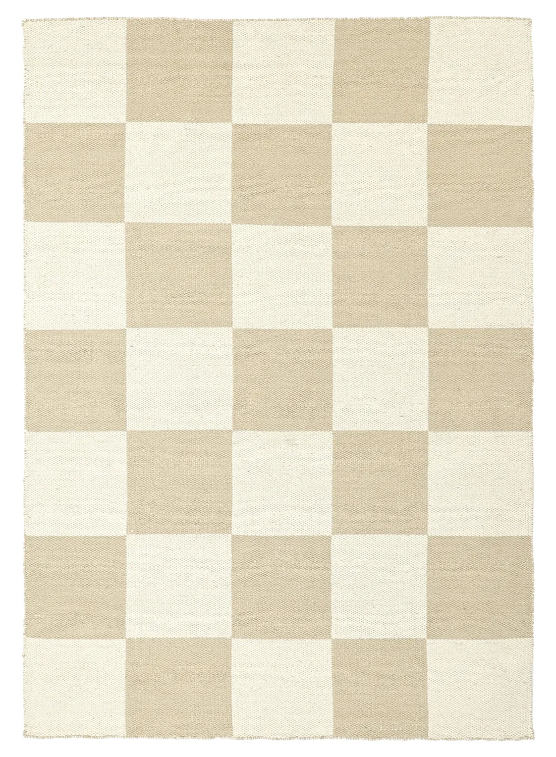 Villamatto - Scacco (valkoinen/beige)