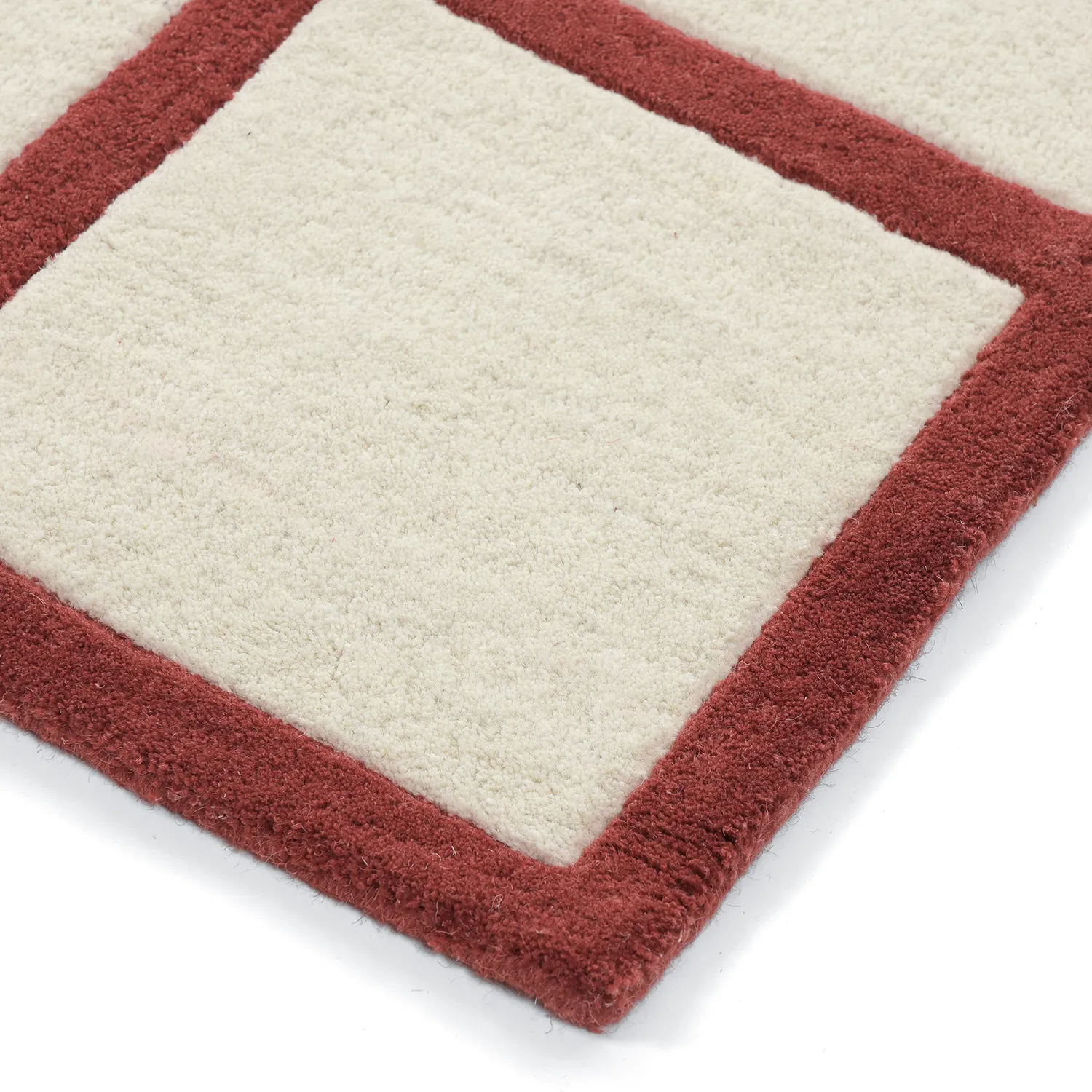 Villamatto - Syl Hand Tufted Wool Premium (punainen/valkoinen)