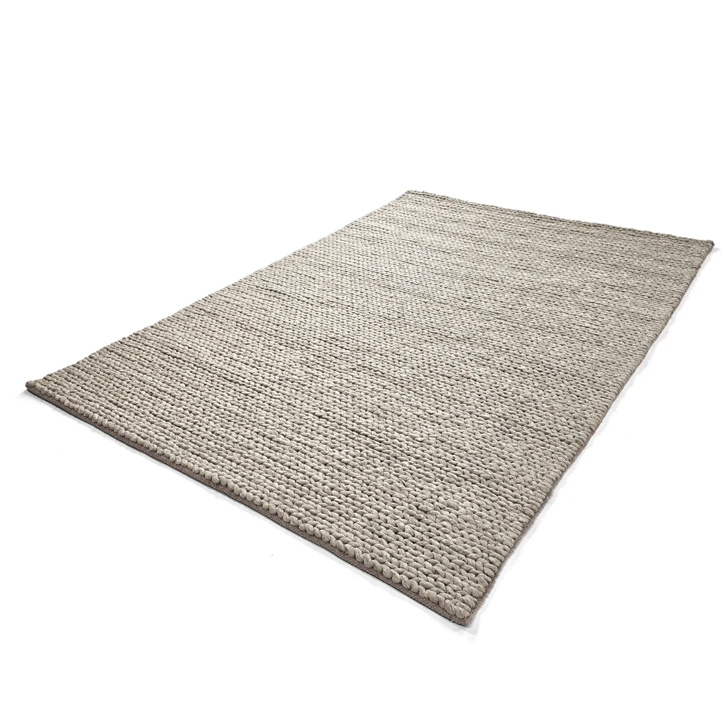 Villamatto - Talvia Braided Wool (harmaa)