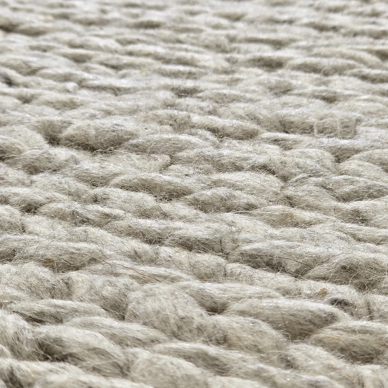 Villamatto - Talvia Braided Wool (harmaa)