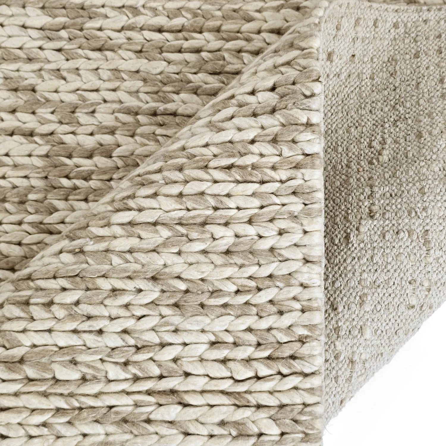 Villamatto - Talvia Braided Wool (luonto)