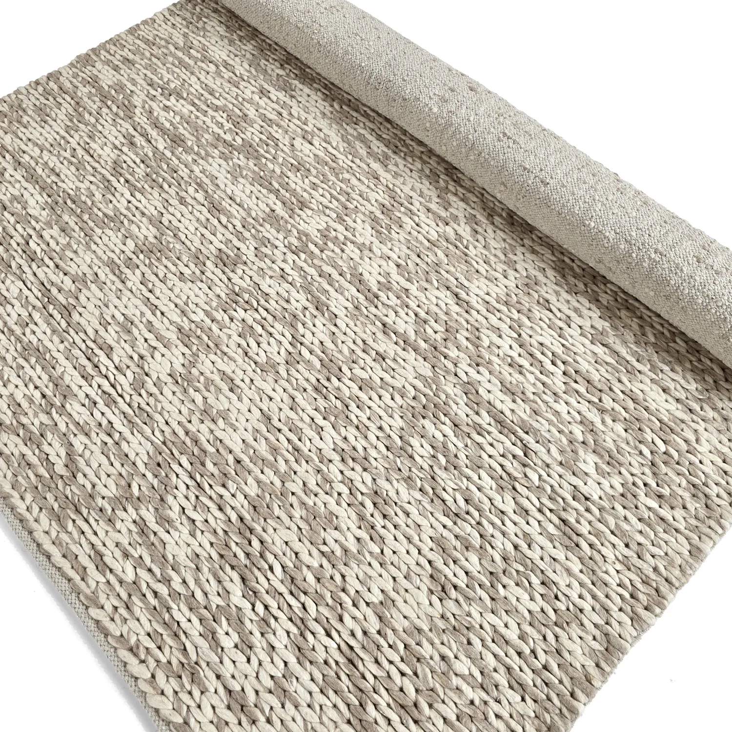 Villamatto - Talvia Braided Wool (luonto)