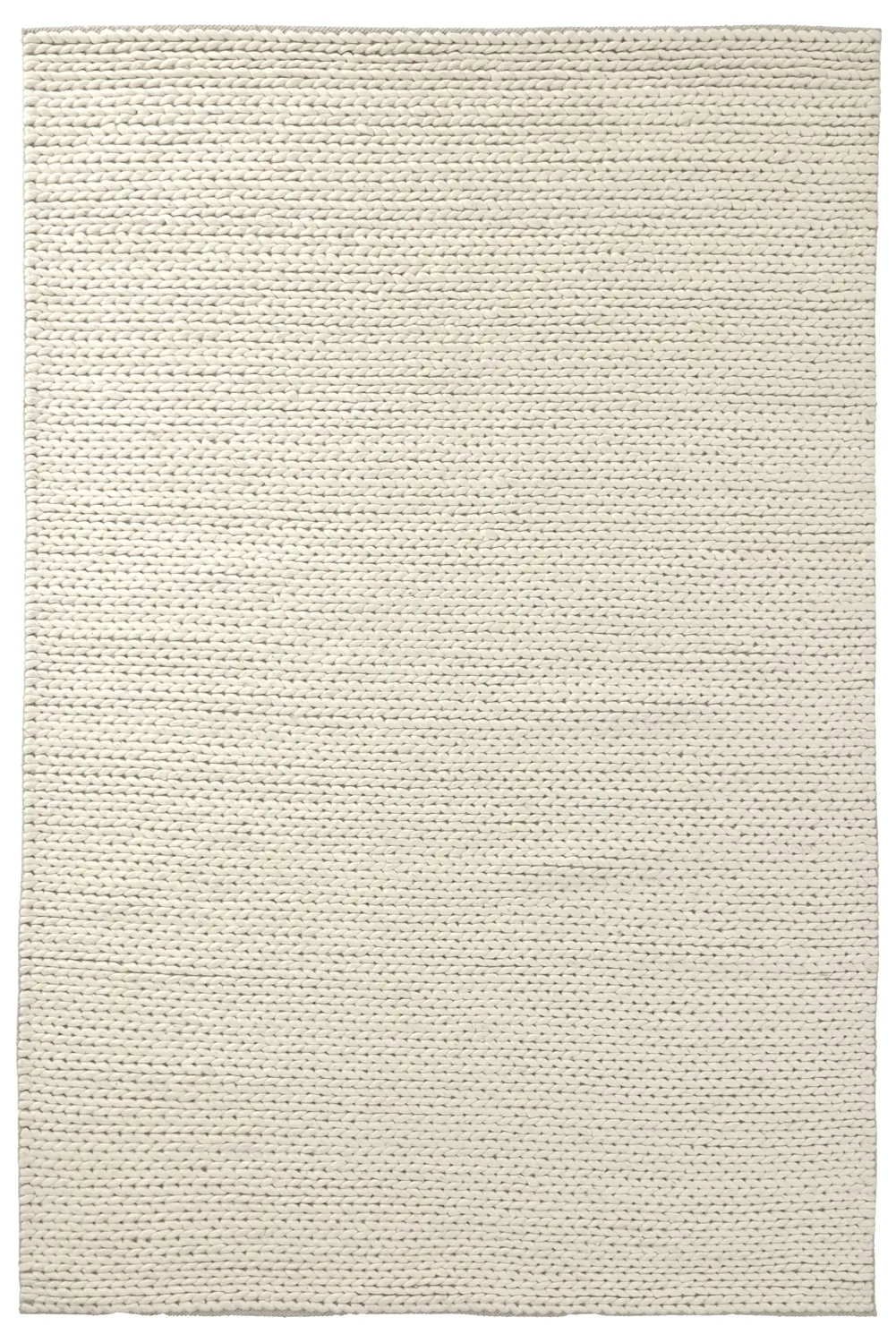 Villamatto - Talvia Braided Wool (luonnonvalkoinen)