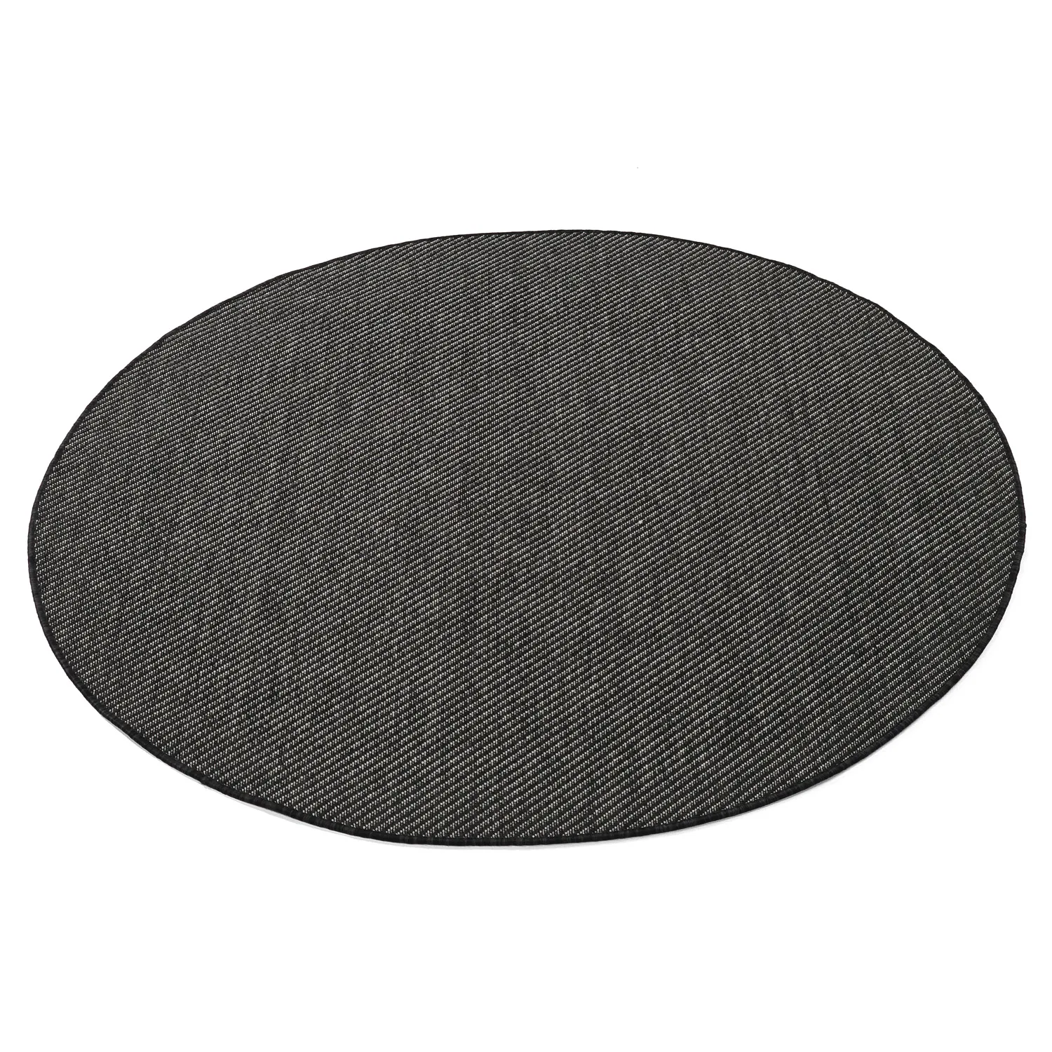 Pyöreät matot - Indoor/Outdoor Bennett (musta)