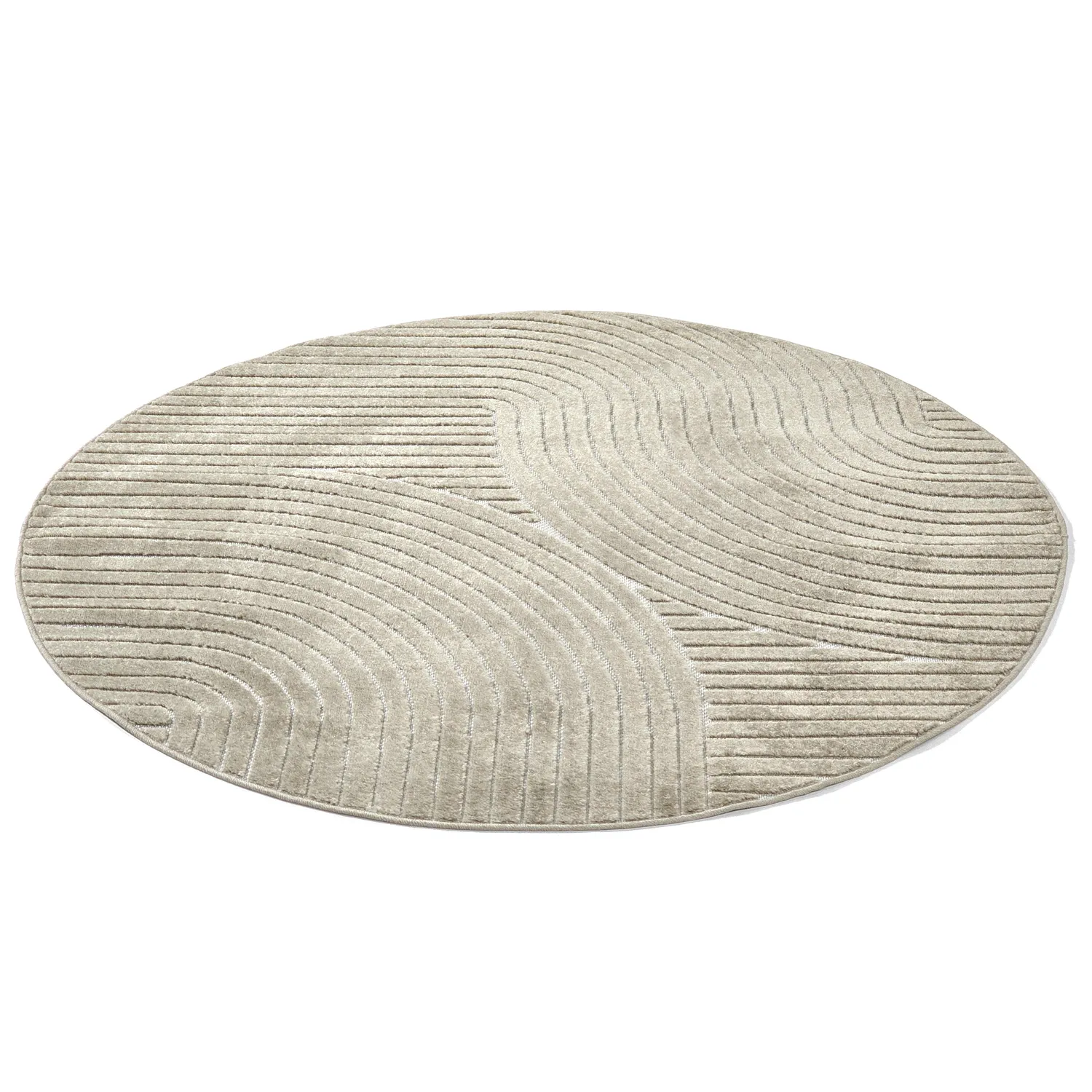 Pyöreät matot - Indoor/Outdoor Devon (beige)