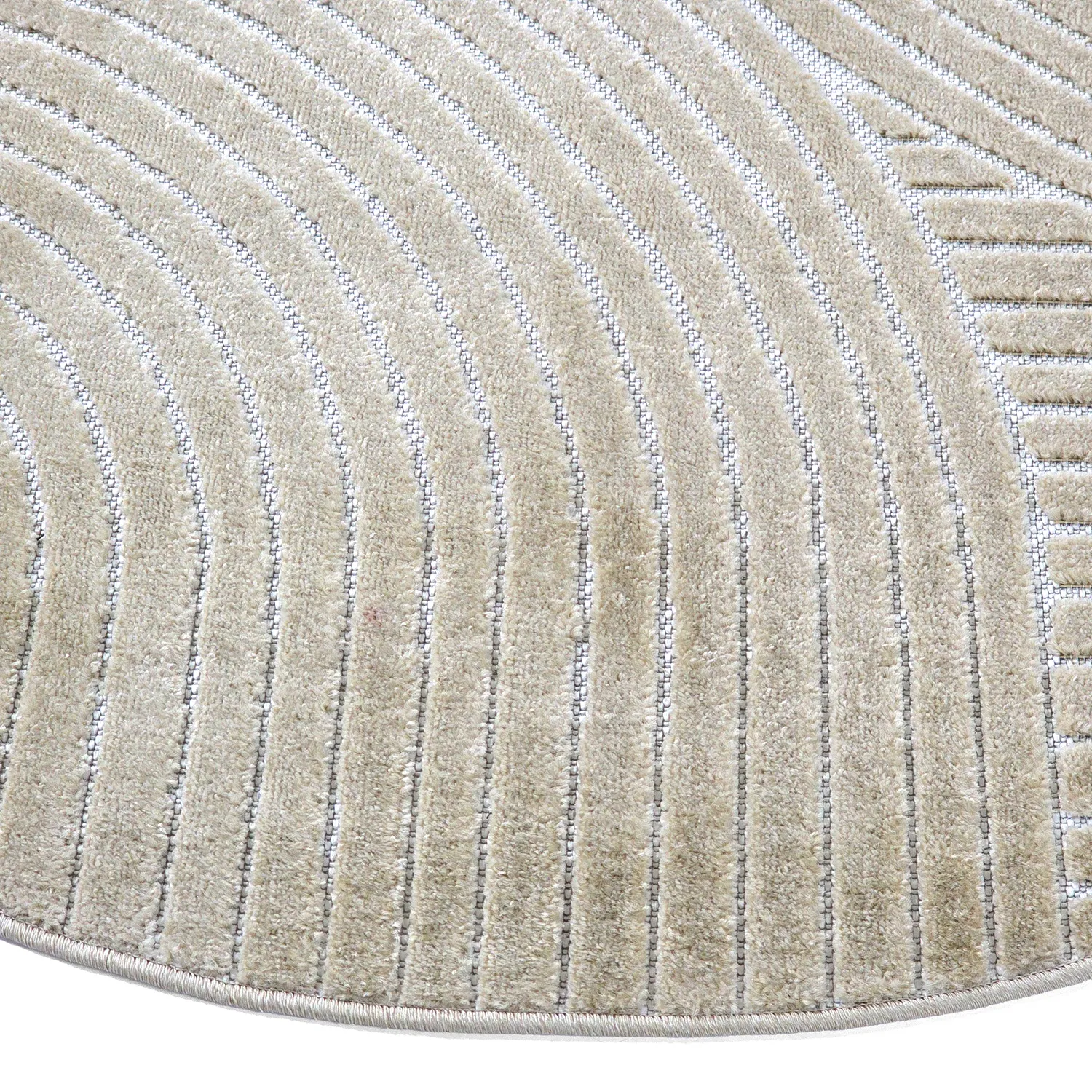 Pyöreät matot - Indoor/Outdoor Devon (beige)
