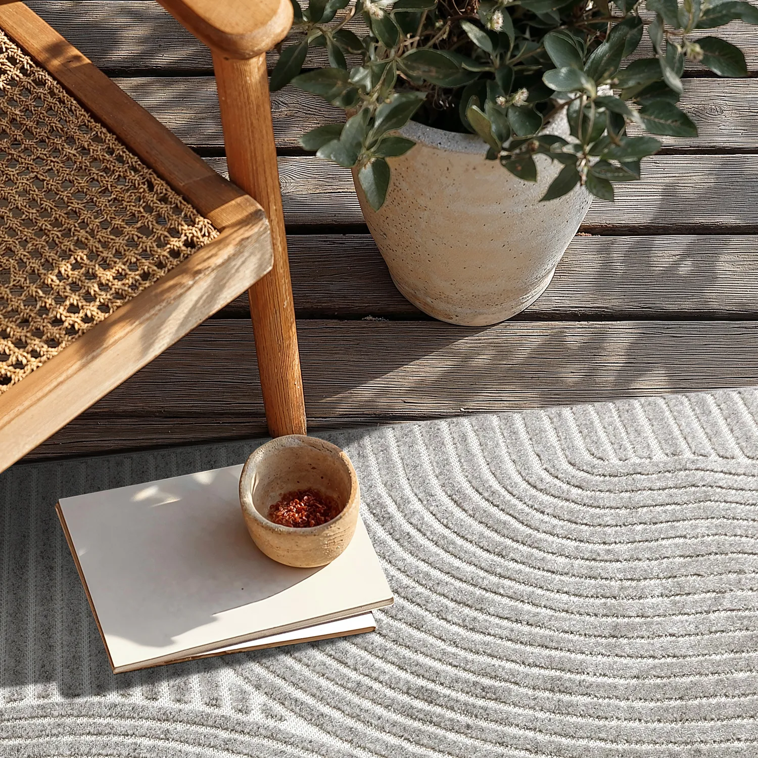 Shaggy Indoor/Outdoor - Devon (harmaa)