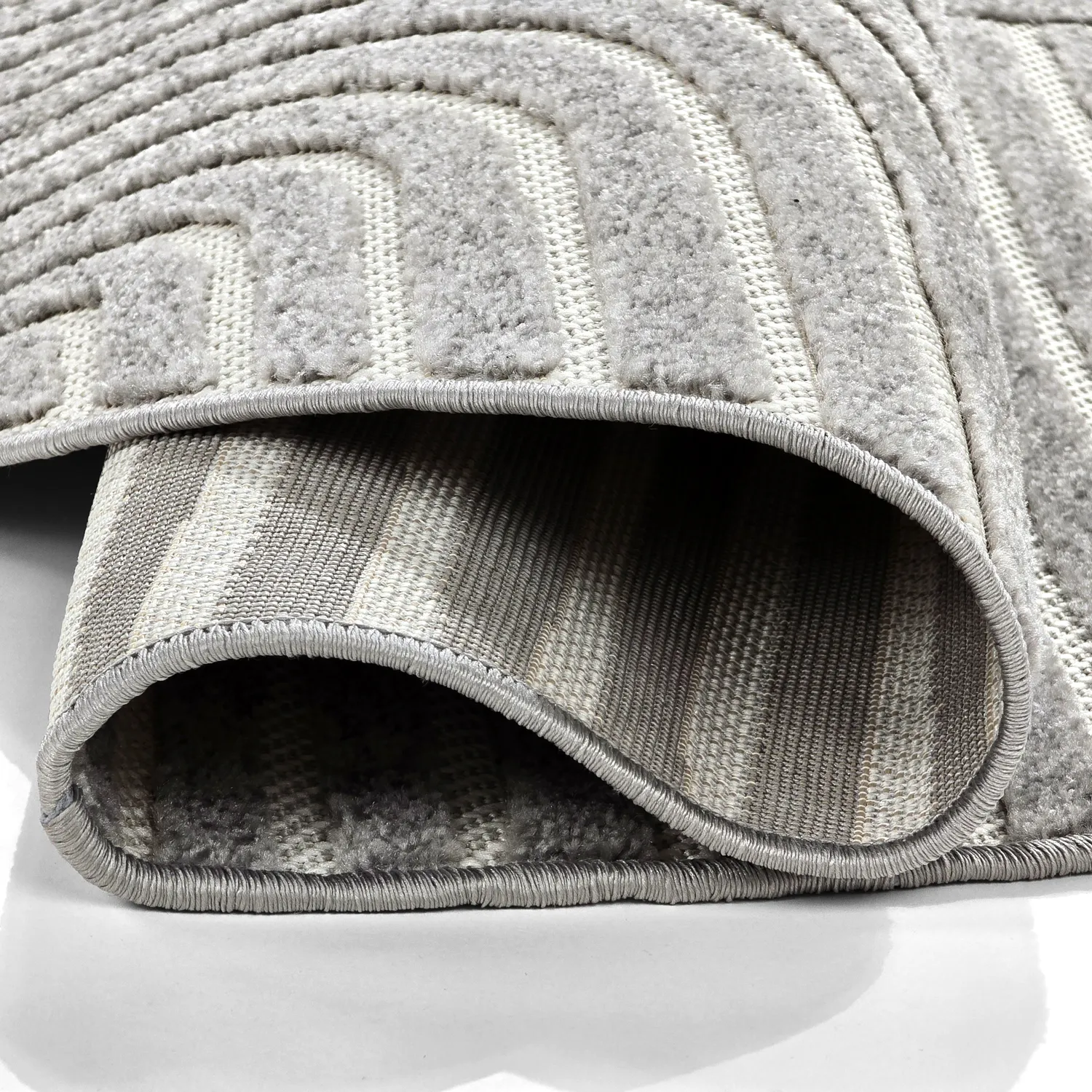 Pyöreät matot - Indoor/Outdoor Devon (harmaa)