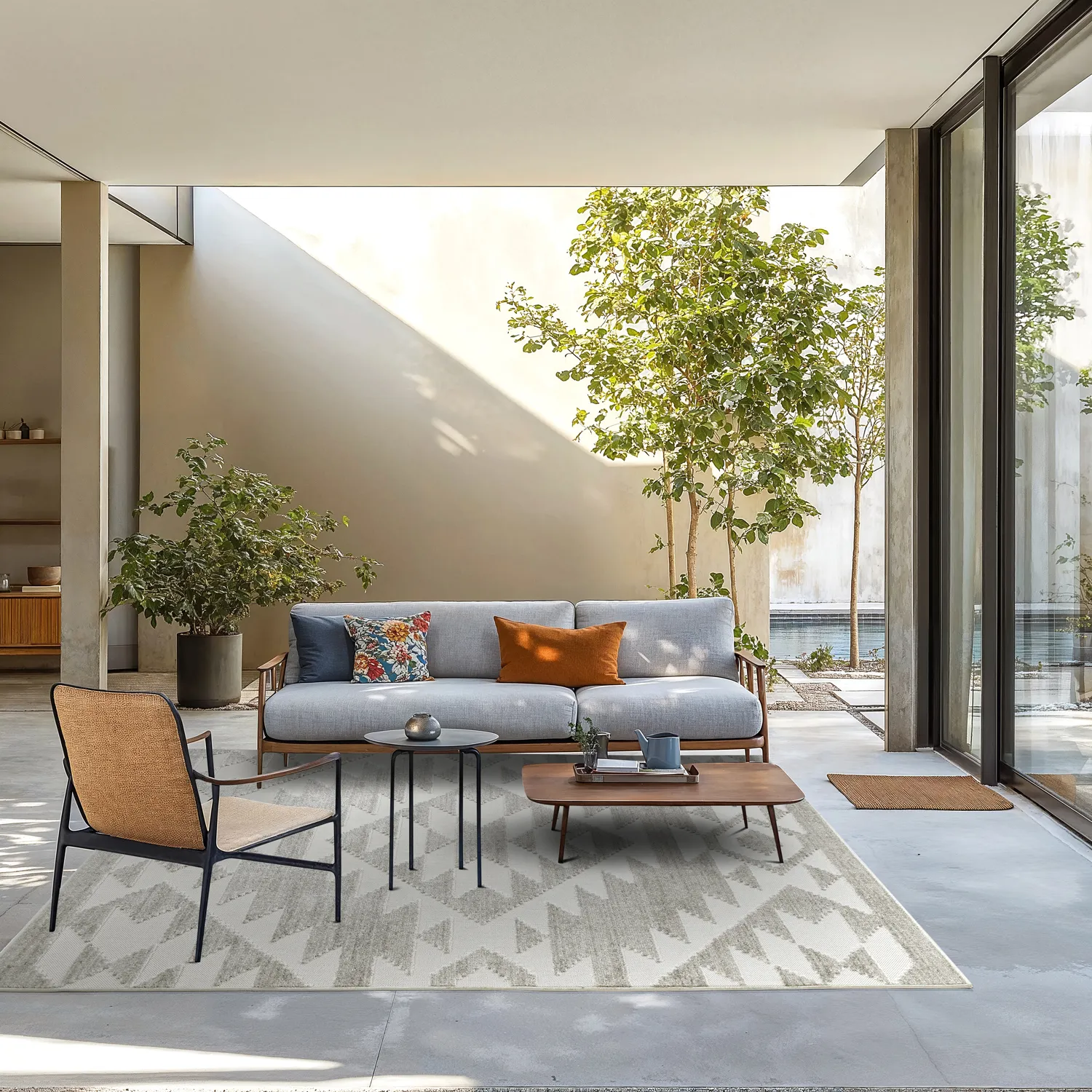 Shaggy Indoor/Outdoor - Patton (harmaa)