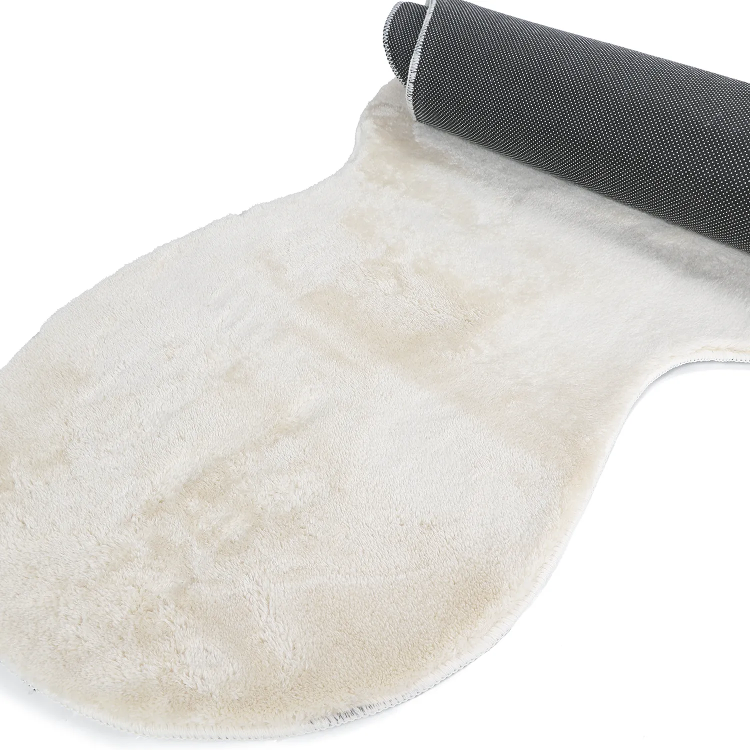 Aaltokuvioinen Käytävämatto - Aranga Super Soft Fur (beige)