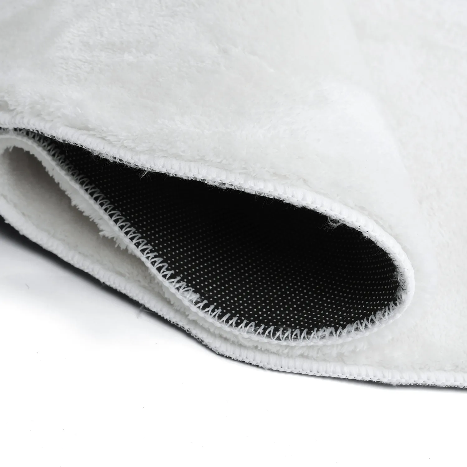 Aaltokuvioinen Käytävämatto - Aranga Super Soft Fur (valkoinen)