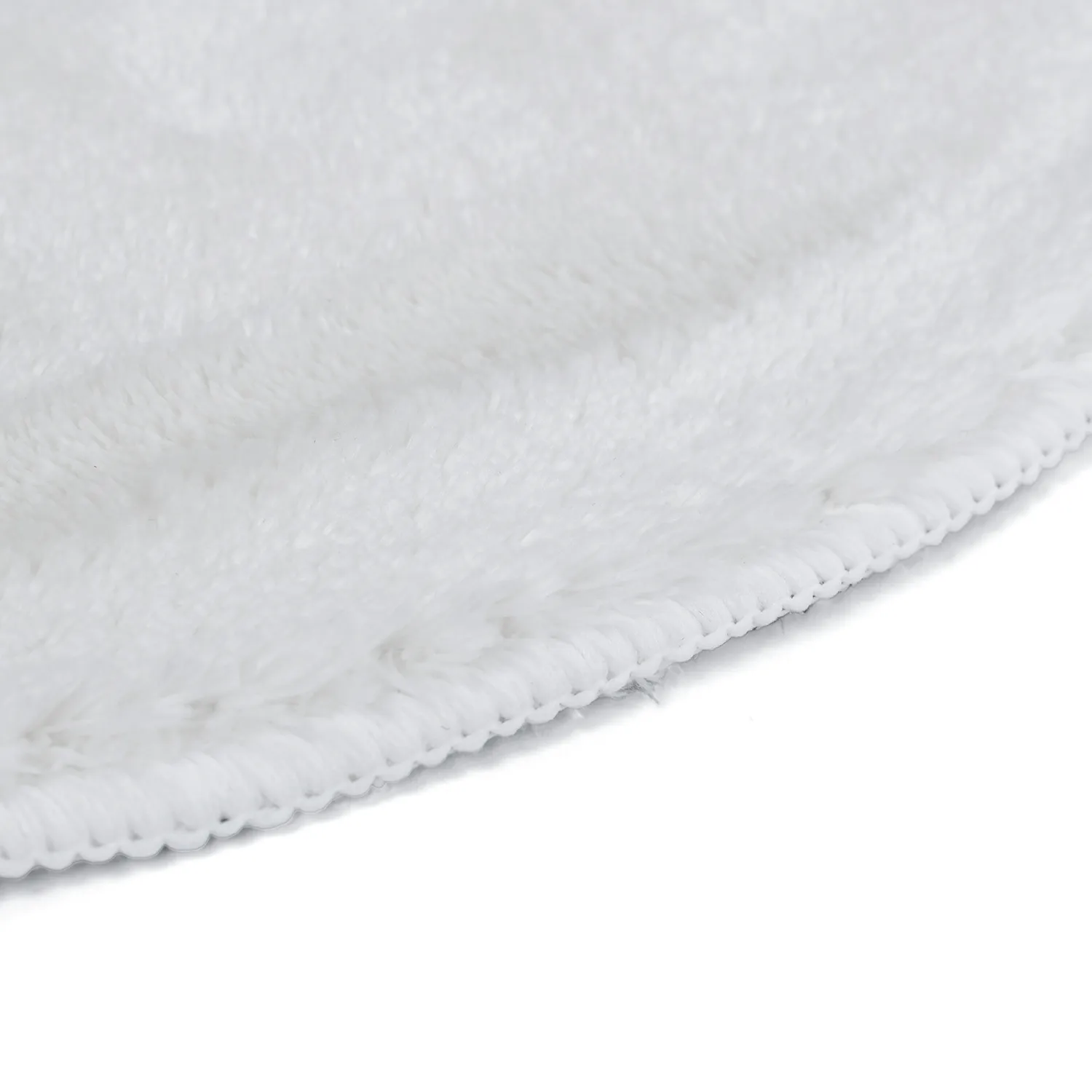 Aaltokuvioinen Käytävämatto - Aranga Super Soft Fur (valkoinen)