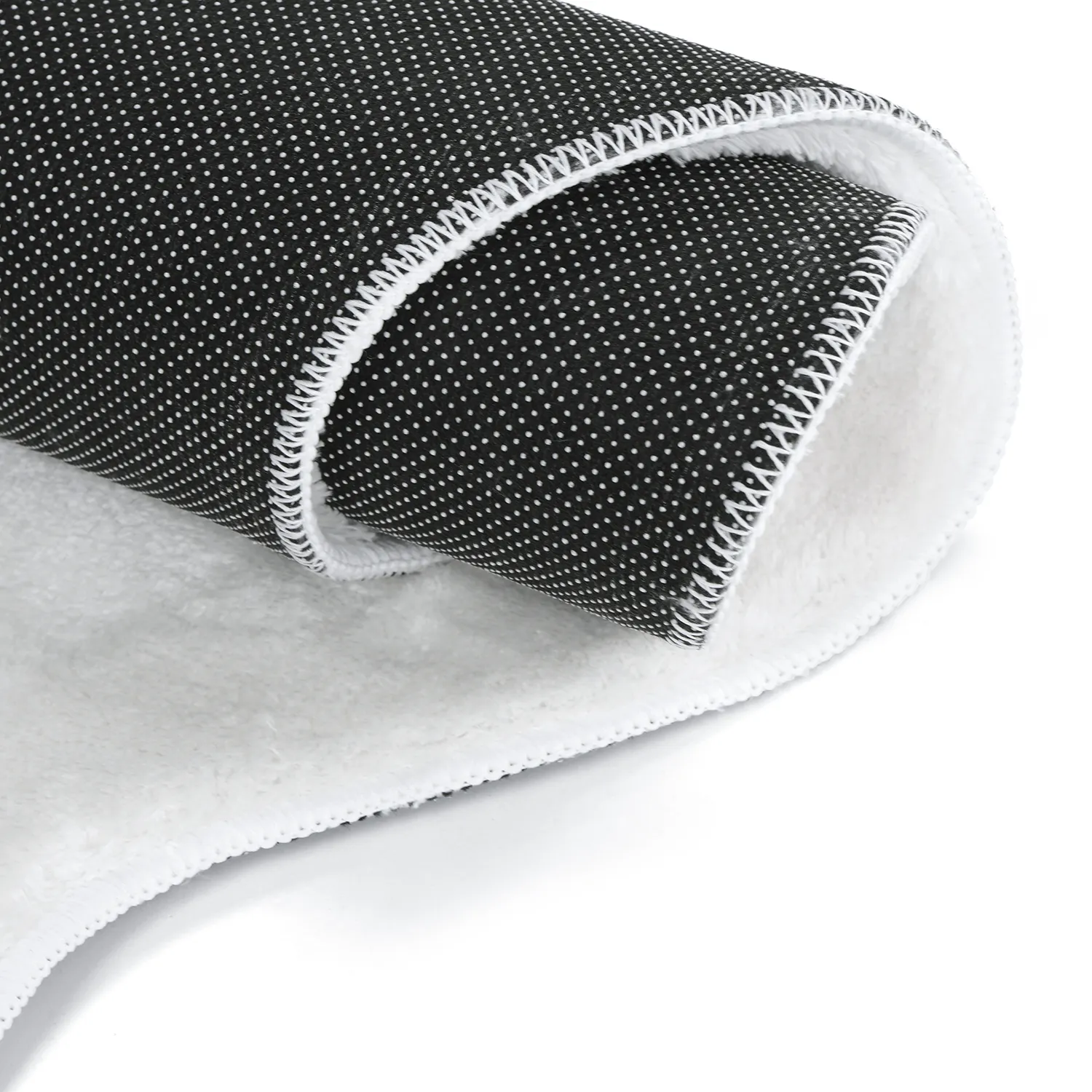 Aaltokuvioinen Käytävämatto - Aranga Super Soft Fur (valkoinen)