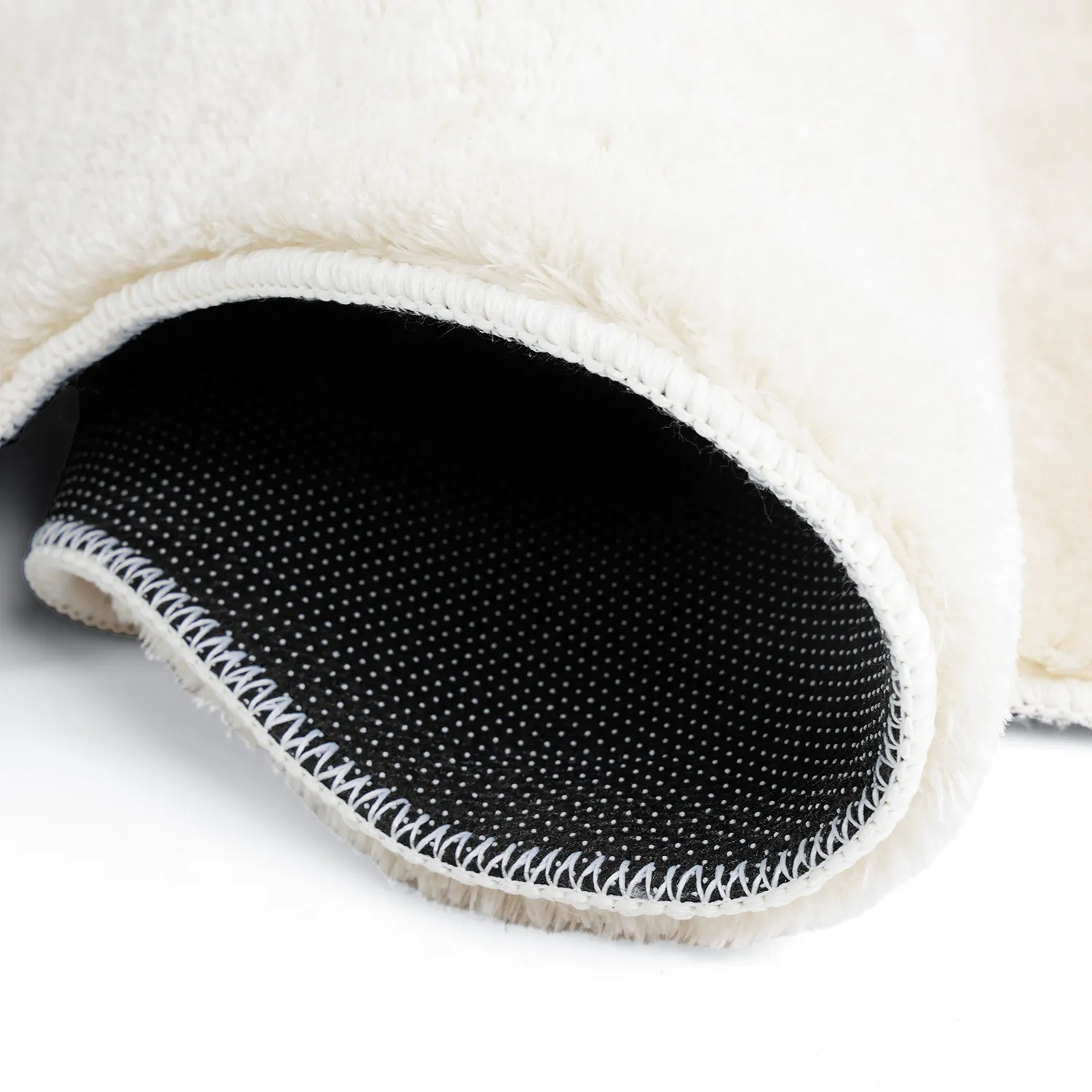 Aaltokuvioinen Käytävämatto - Aranga Super Soft Fur (beige)