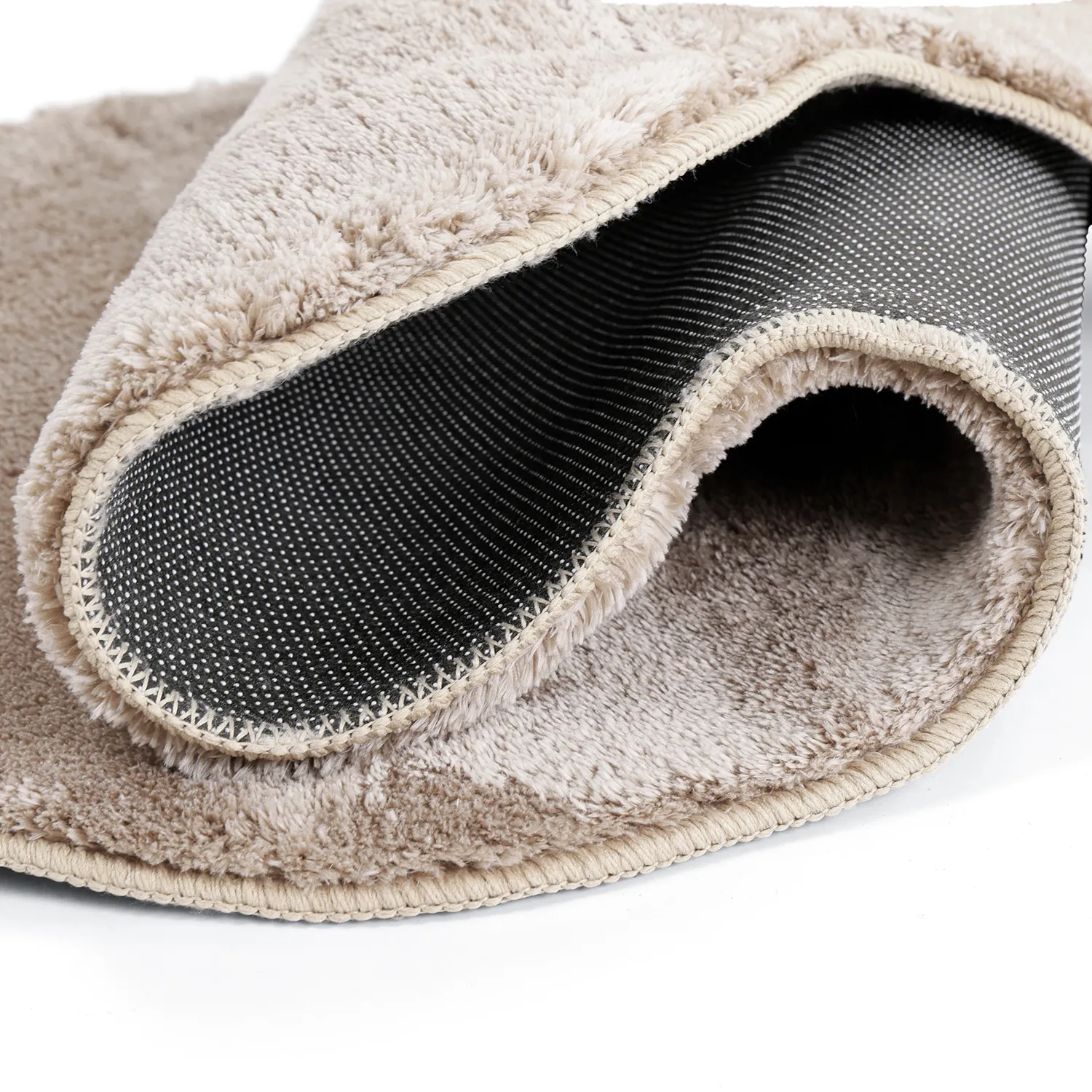 Aaltokuvioinen Käytävämatto - Aranga Super Soft Fur (ruskea)