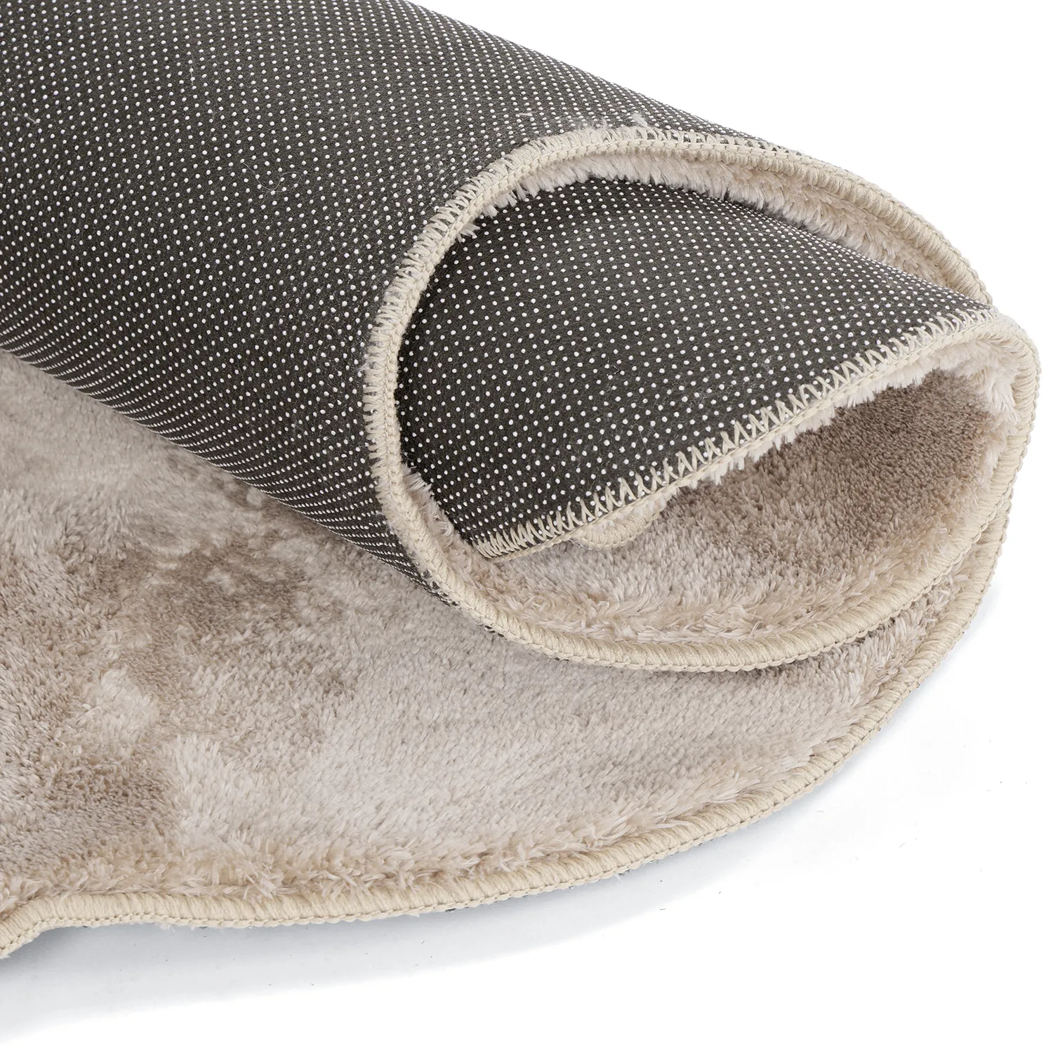 Aaltokuvioinen Käytävämatto - Aranga Super Soft Fur (ruskea)