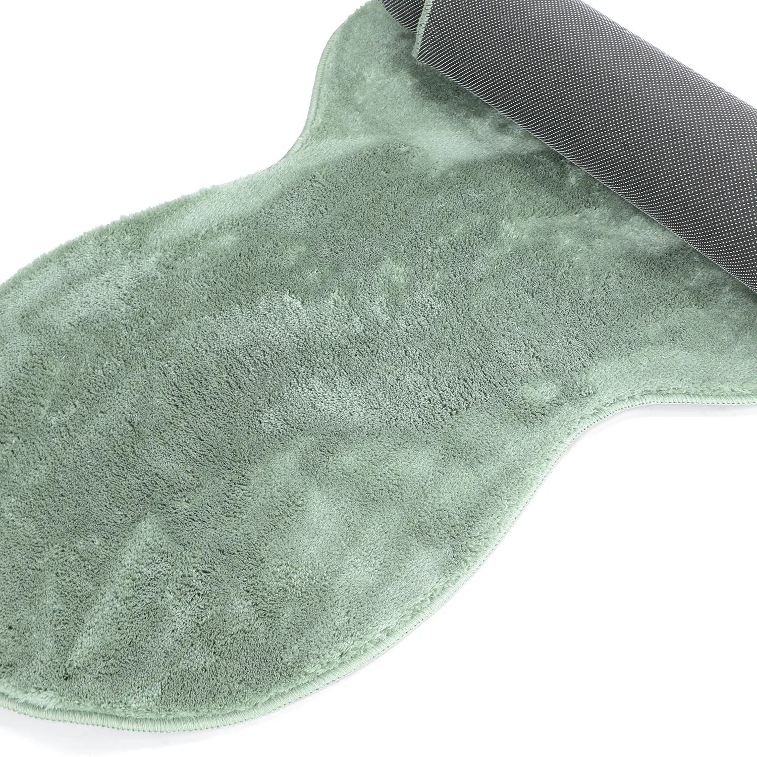 Aaltokuvioinen Käytävämatto - Aranga Super Soft Fur (vihreä)