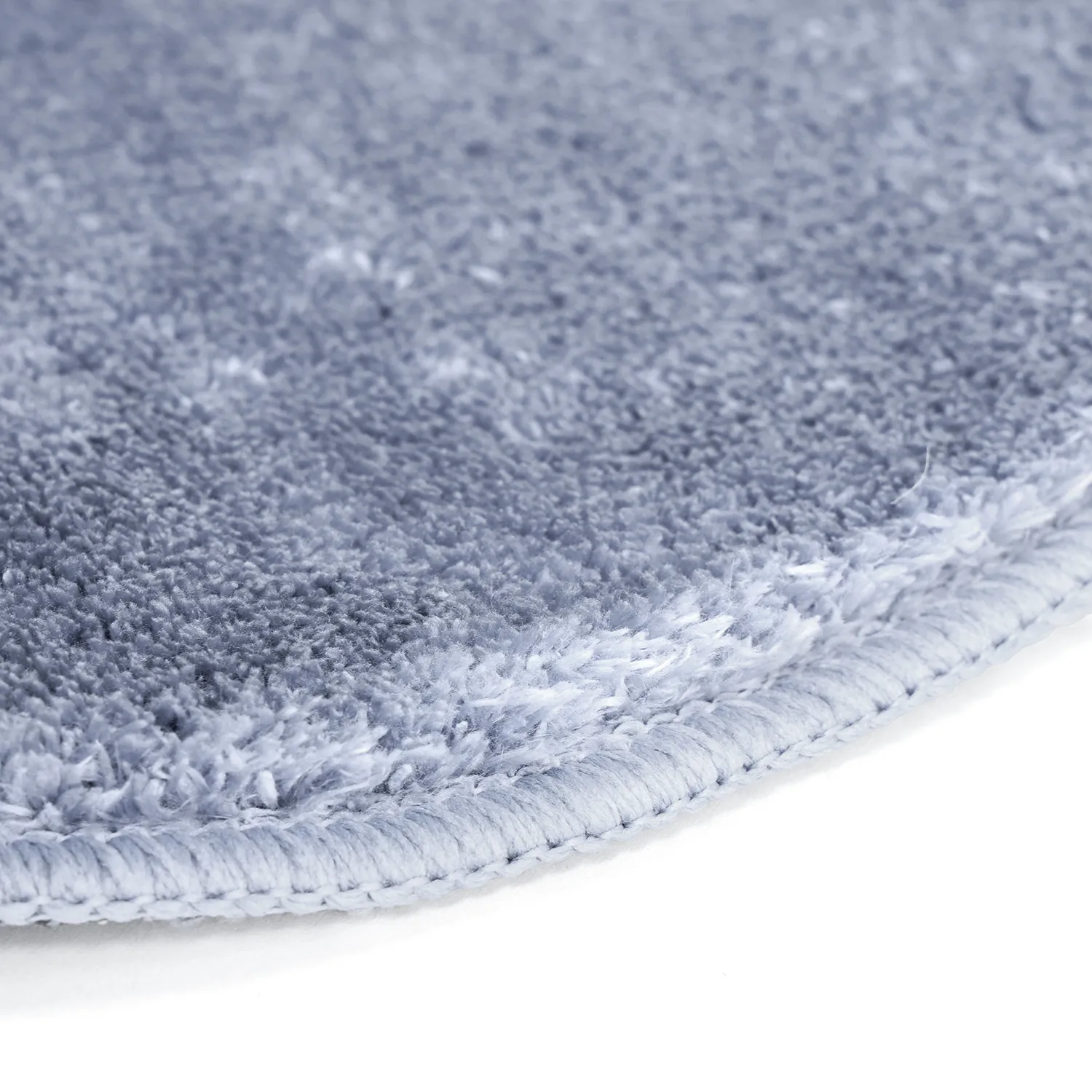 Aaltokuvioinen Käytävämatto - Aranga Super Soft Fur (terässininen)