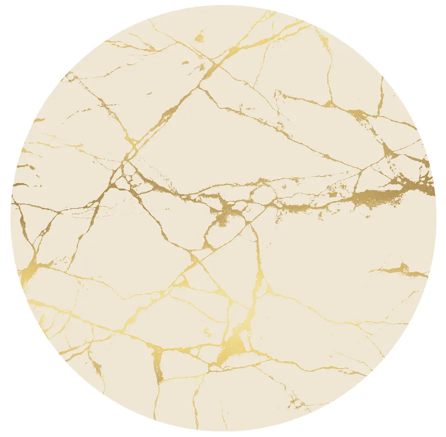 Pyöreät matot - Vieste (beige/kulta)