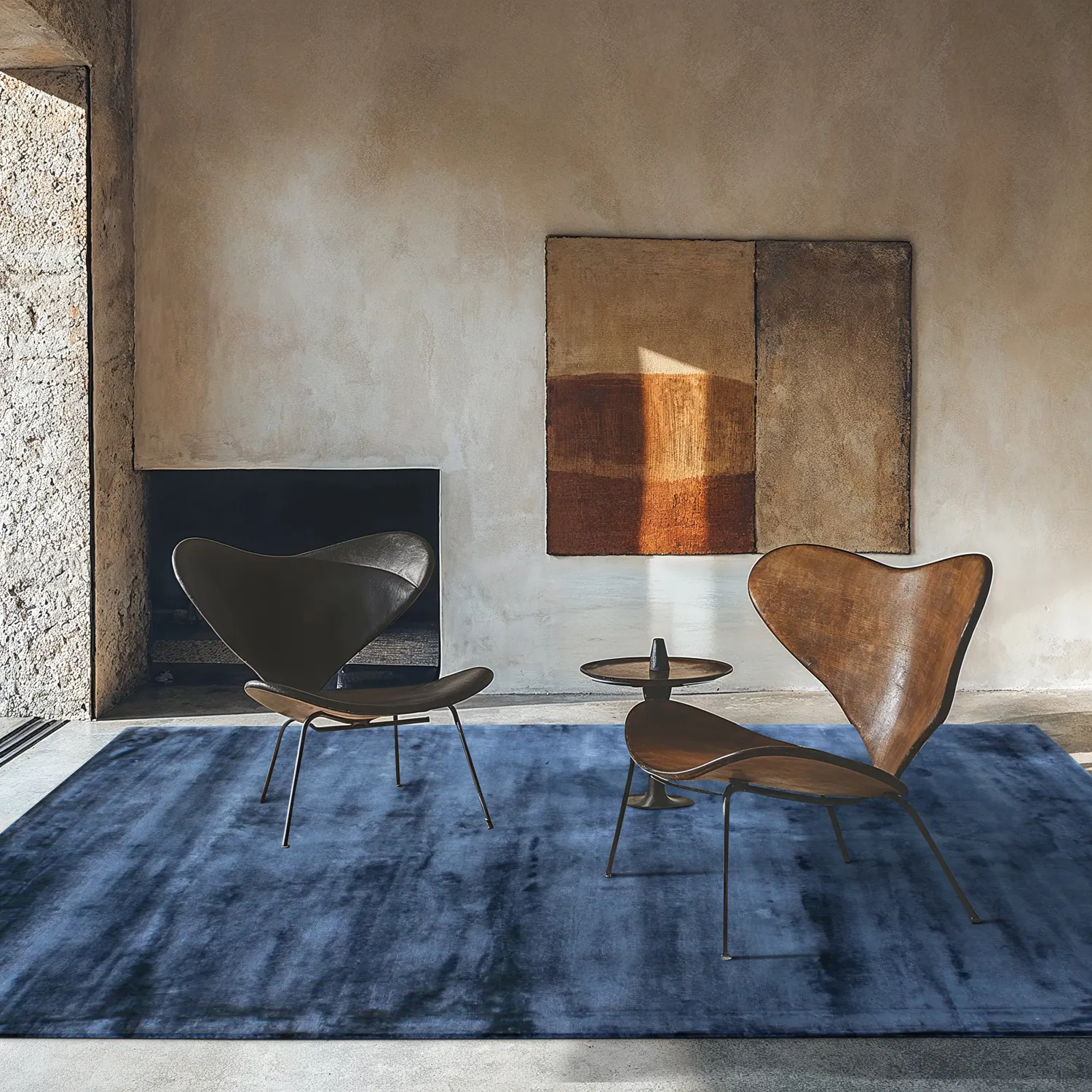 Viskoosi-matto - Jodhpur Special Luxury Edition (sininen)