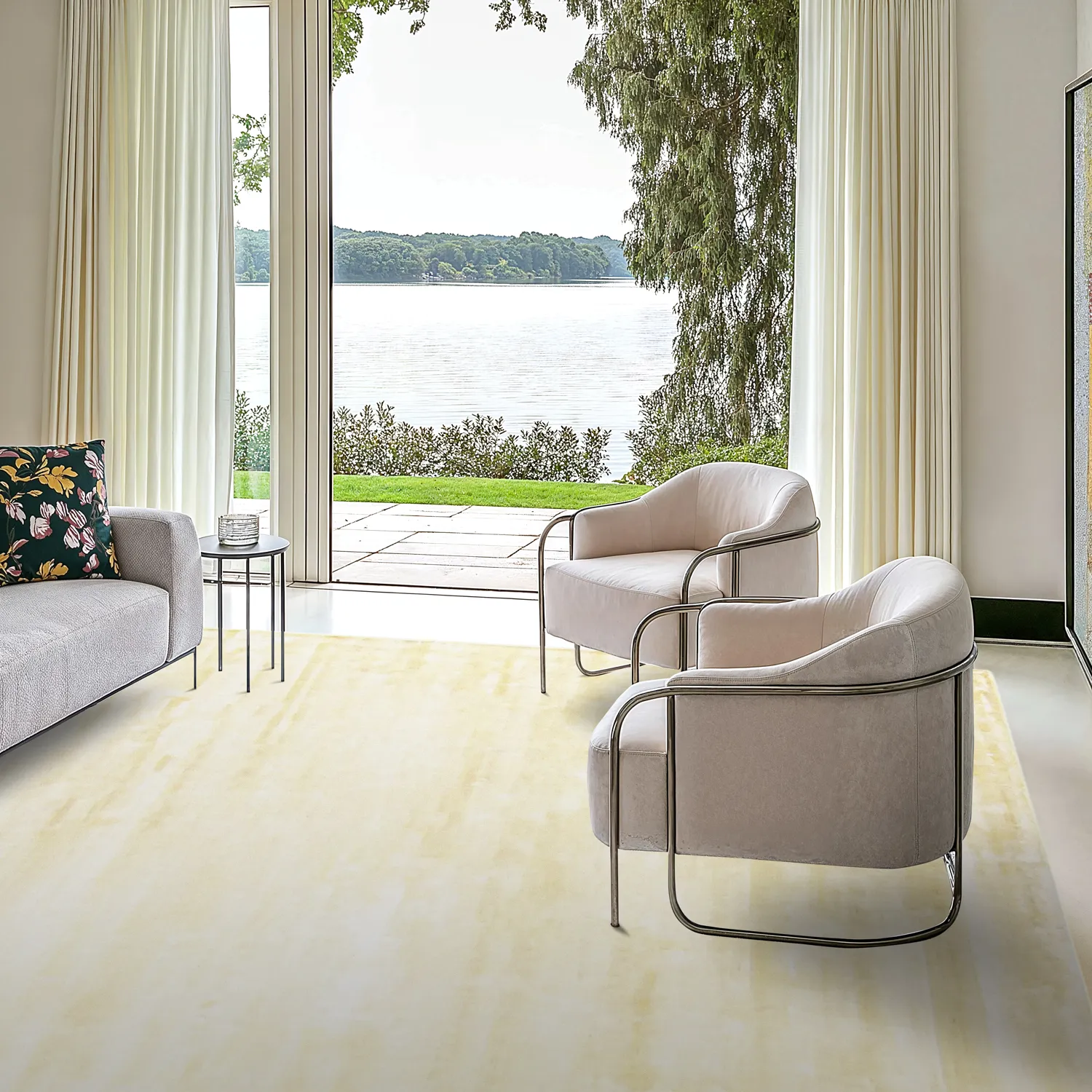Viskoosi-matto - Jodhpur Special Luxury Edition (keltainen)