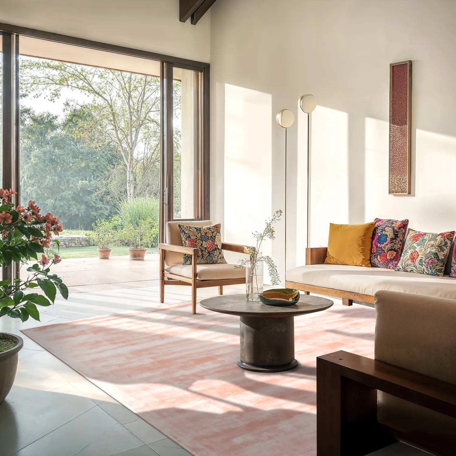 Viskoosi-matto - Jodhpur Special Luxury Edition (vaaleanpunainen)