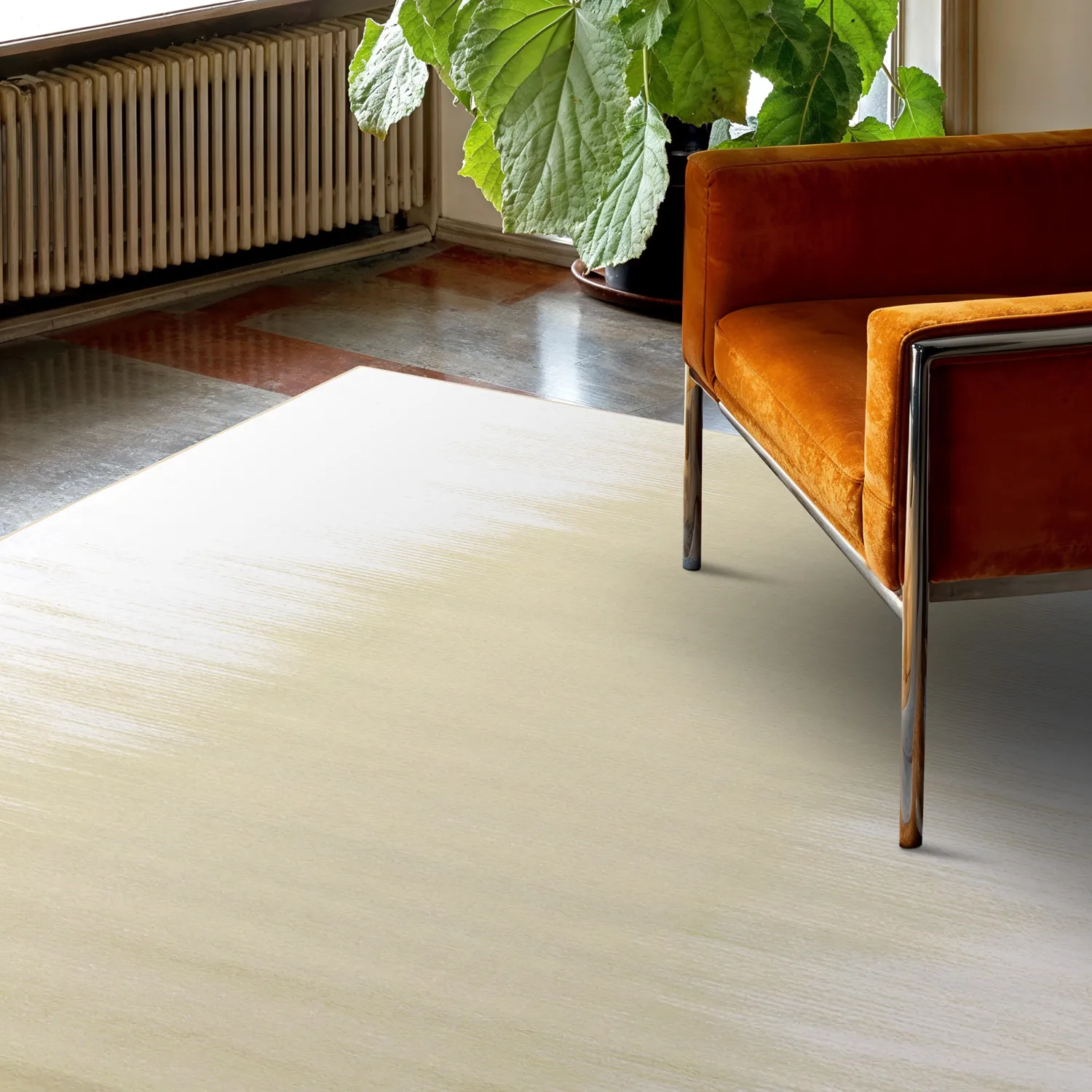 Wilton-matto - Cara (valkoinen/beige)