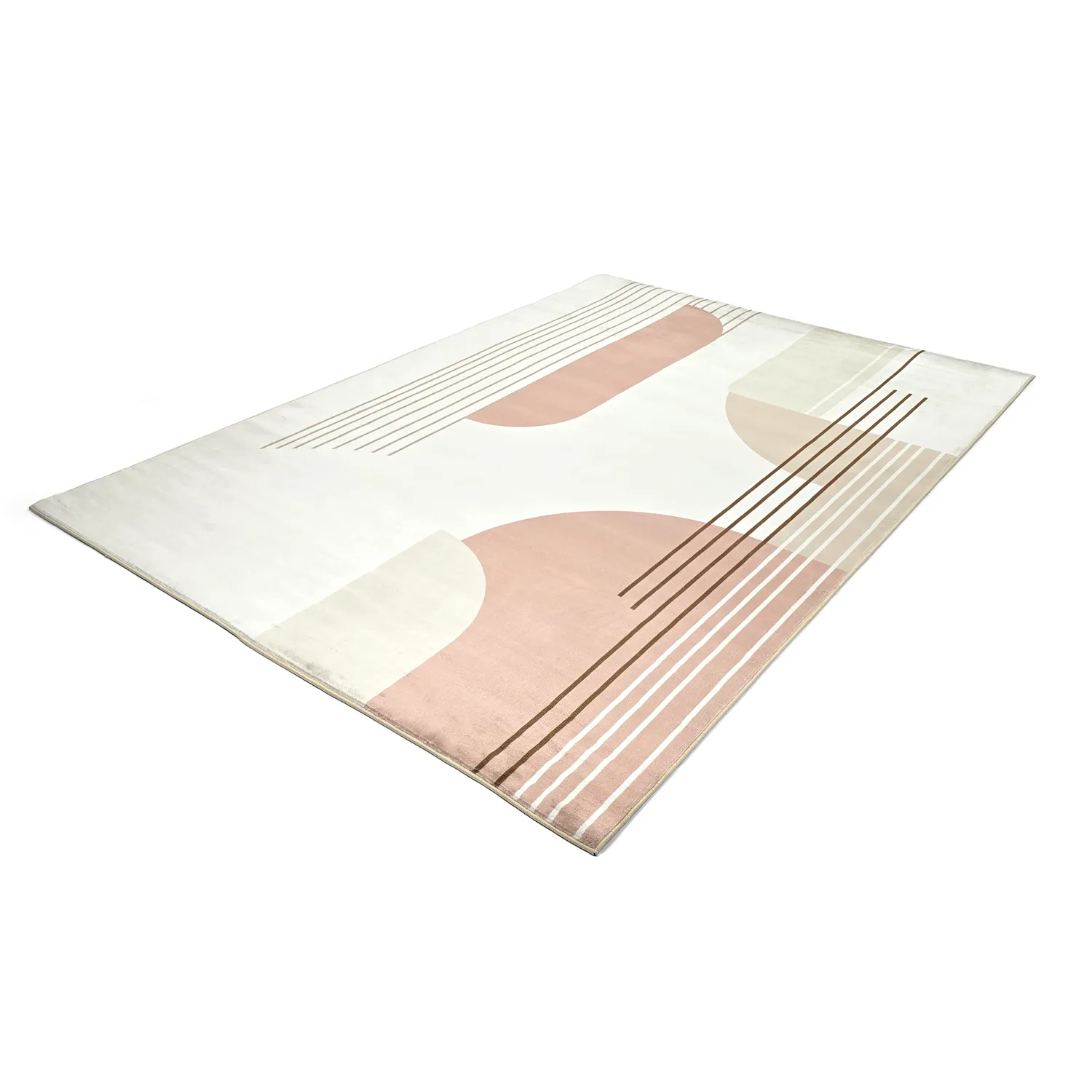 Wilton-matto - Delft (pinkki/multi)