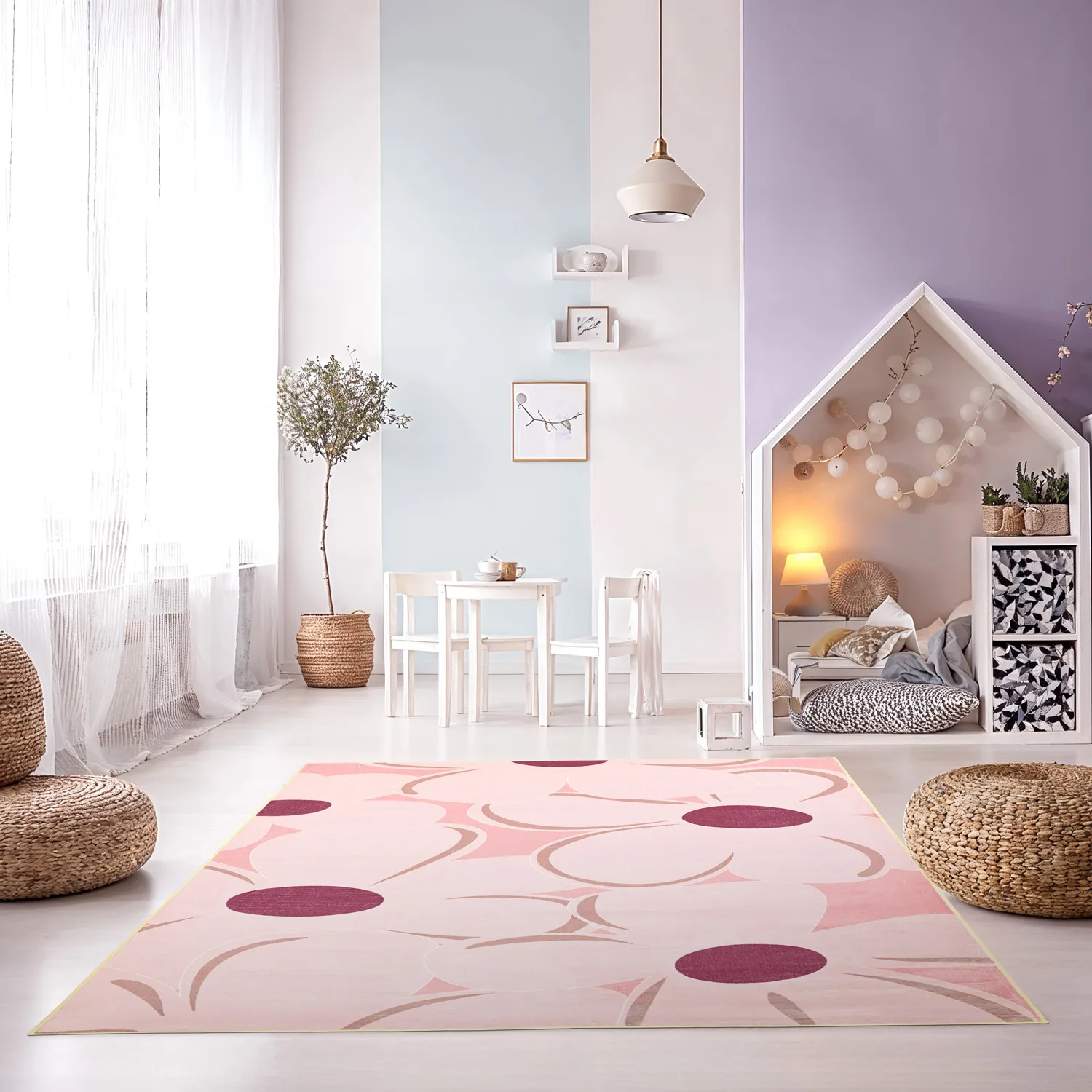 Wilton-matto - Honfleur (pinkki/multi)