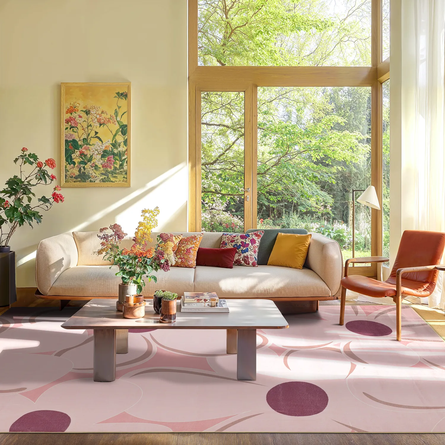 Wilton-matto - Honfleur (pinkki/multi)
