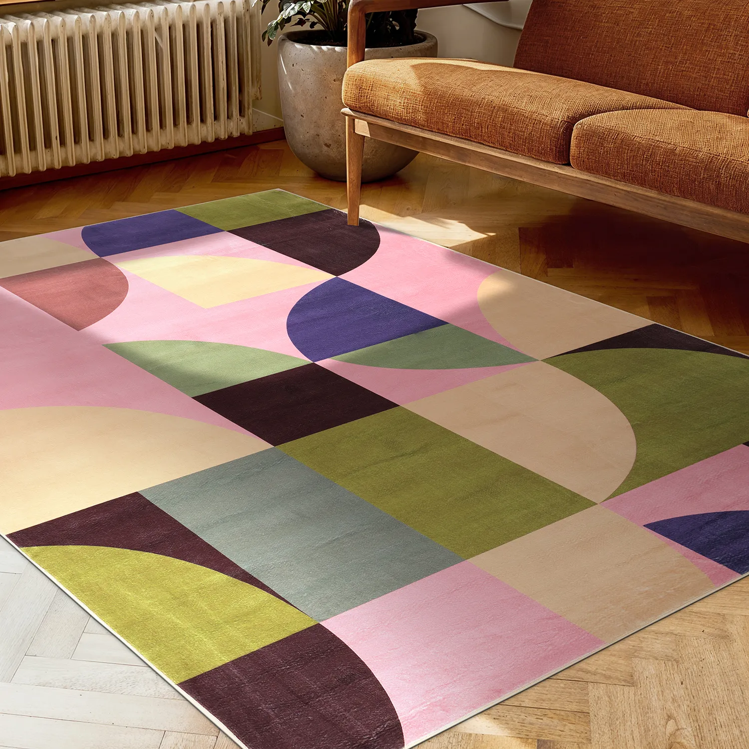 Wilton-matto - Kalami (pinkki/multi)