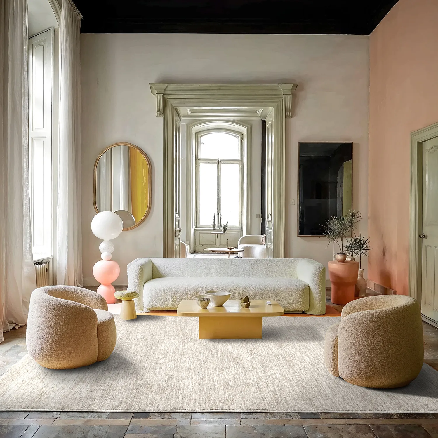 Wilton-matto - Kither (tumma beige)