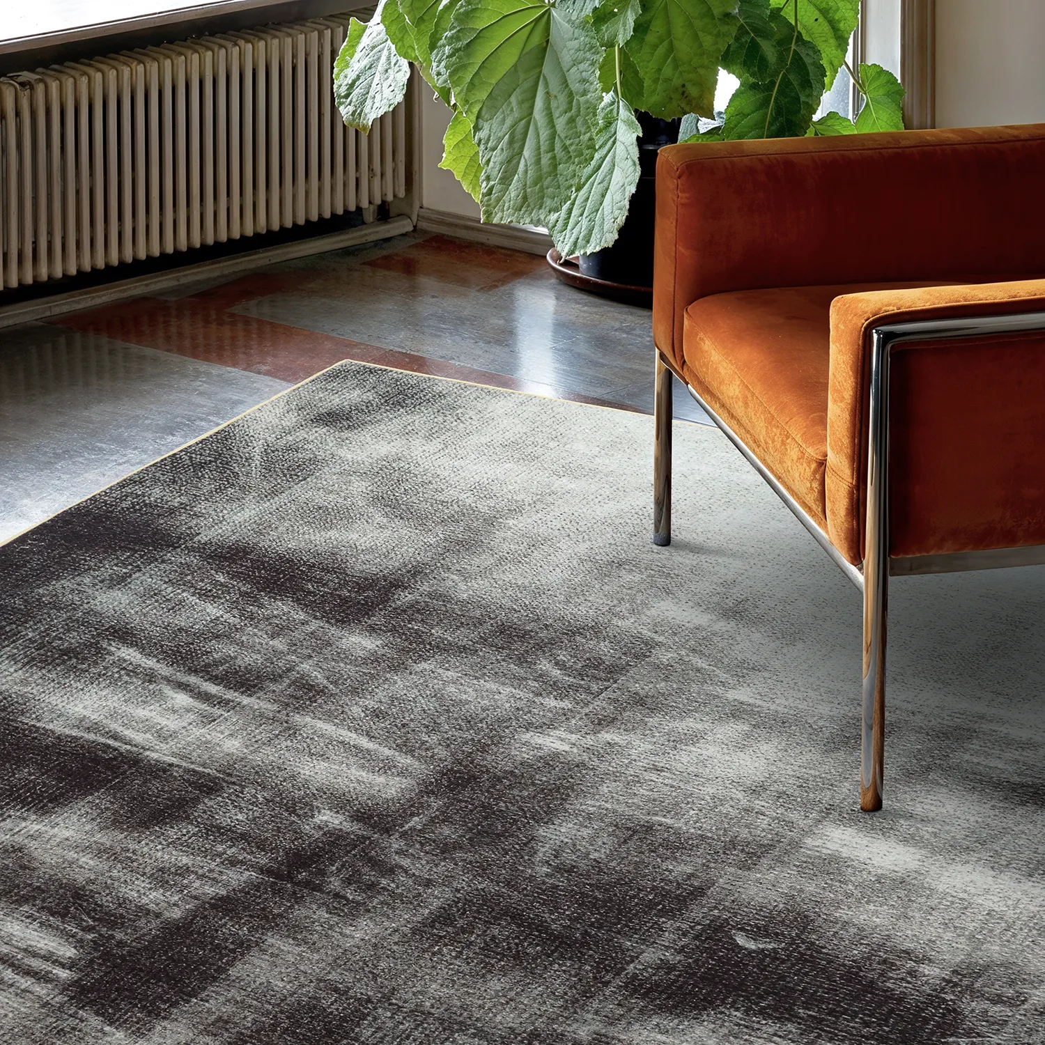 Wilton-matto - Olmedo (harmaa/beige)