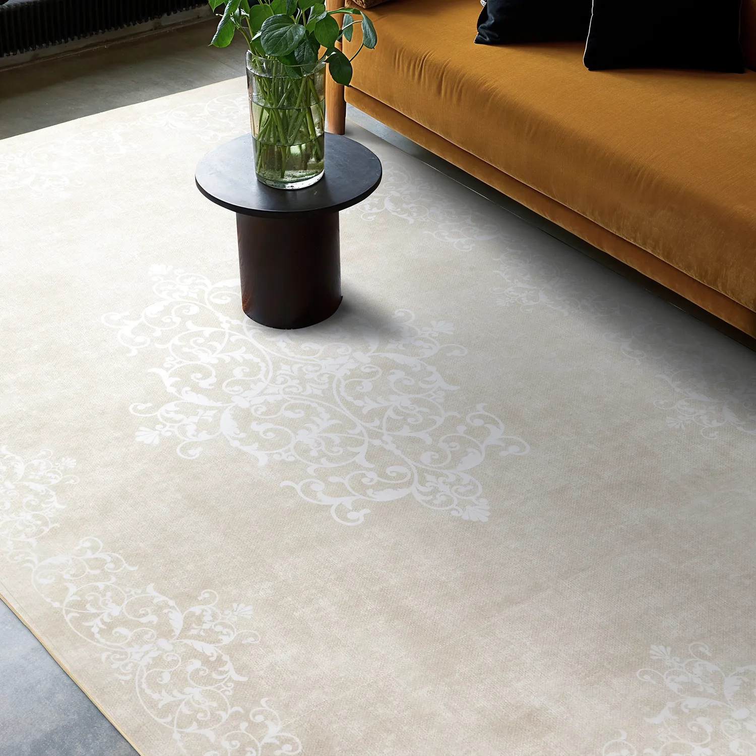 Wilton-matto - Santi (beige/valkoinen)