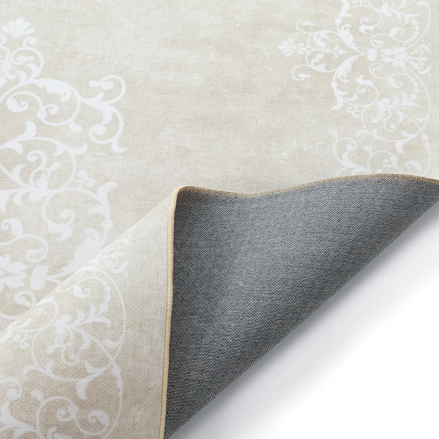 Wilton-matto - Santi (beige/valkoinen)
