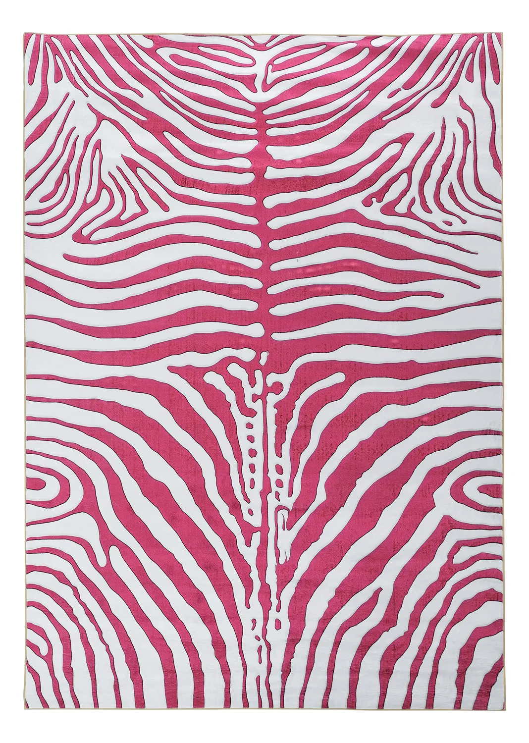 Wilton-matto - Zebra (vaaleanpunainen)