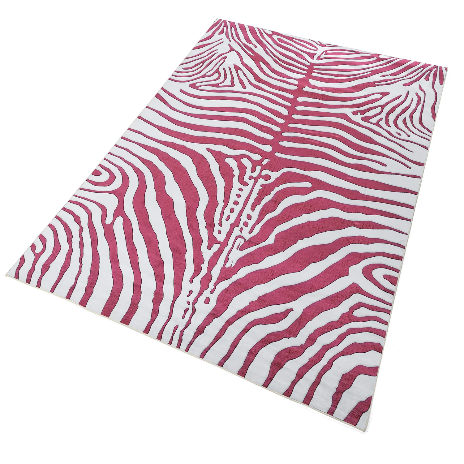 Wilton-matto - Zebra (vaaleanpunainen)