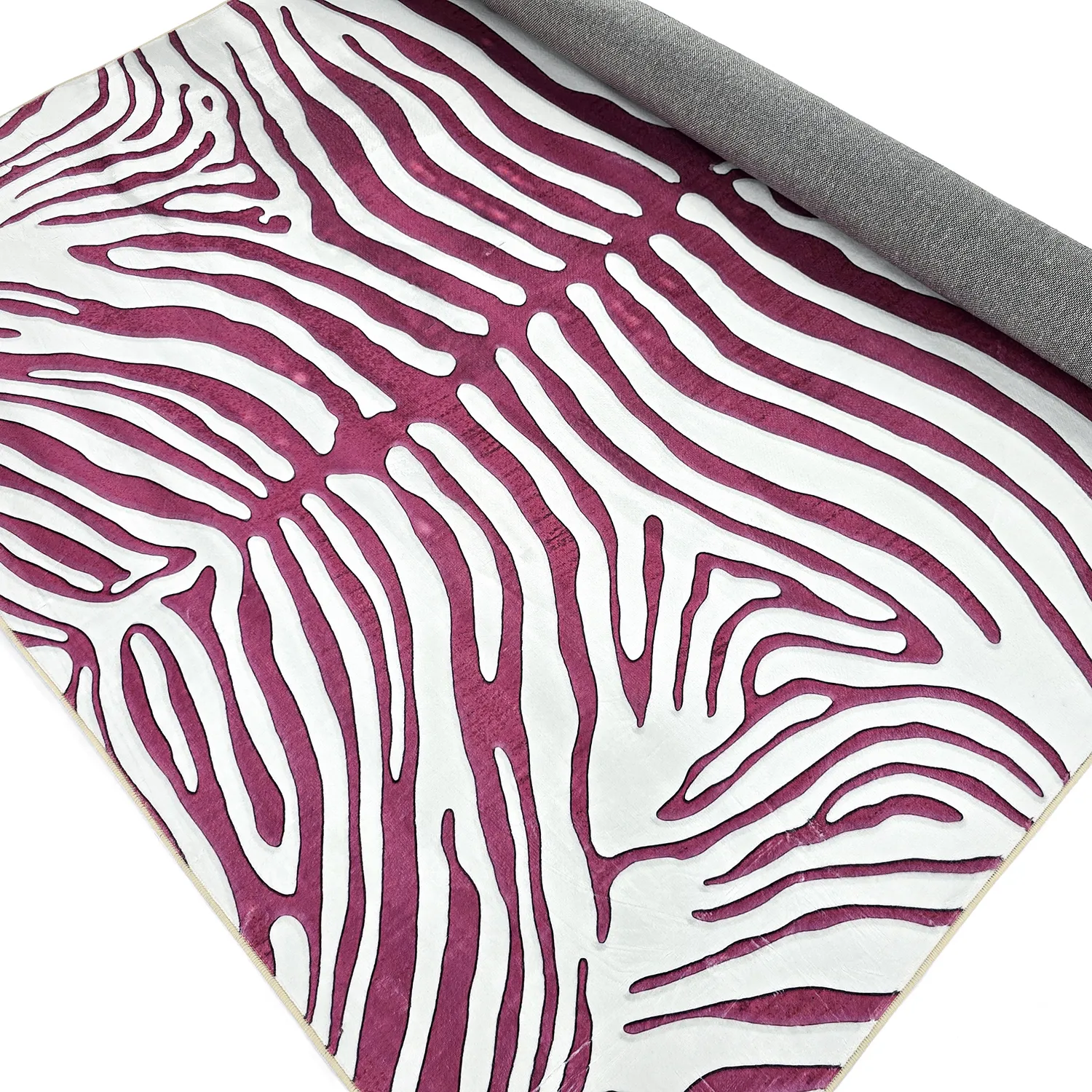 Wilton-matto - Zebra (vaaleanpunainen)