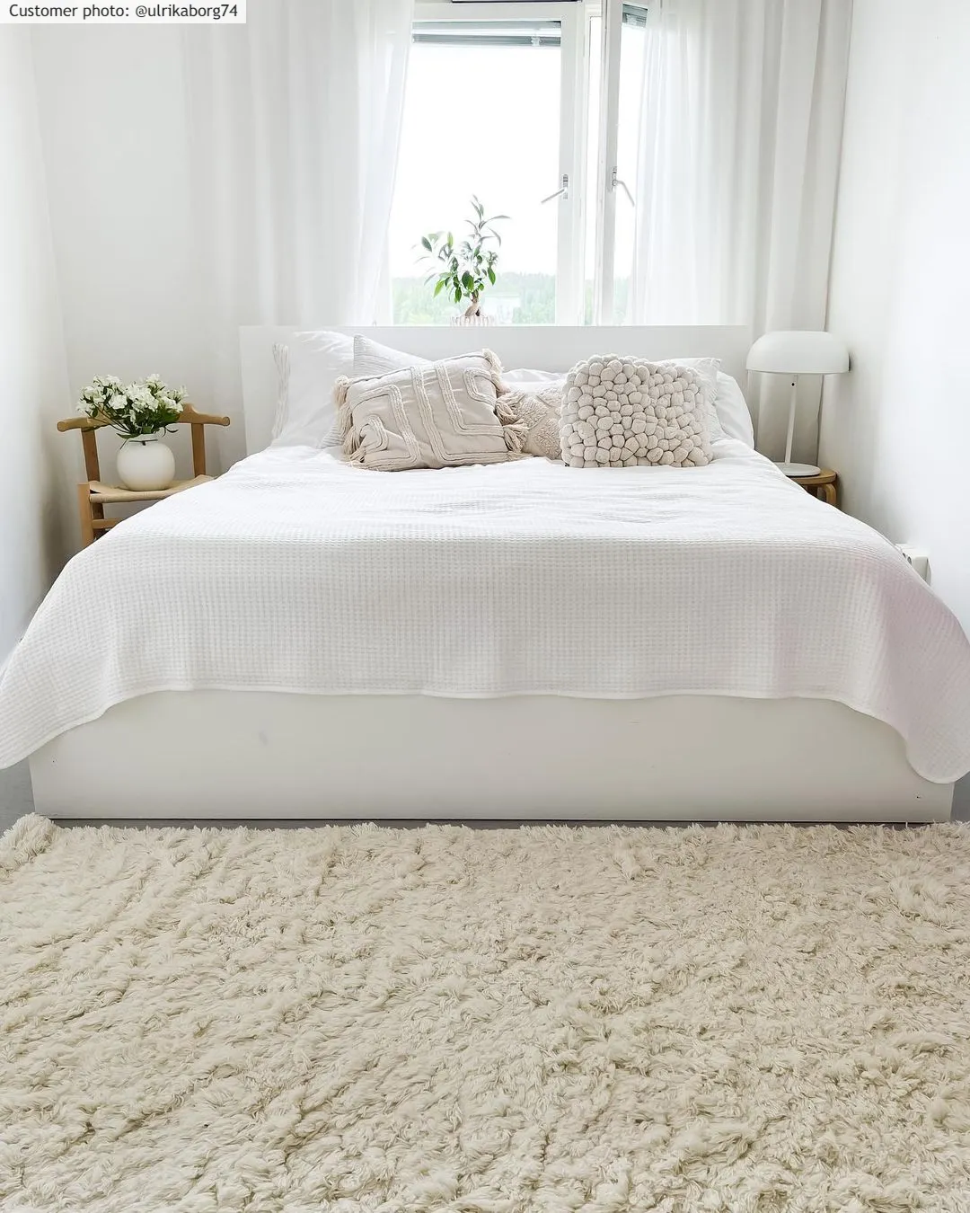 Villamatto - Aliste Wool Shaggy (snow white)