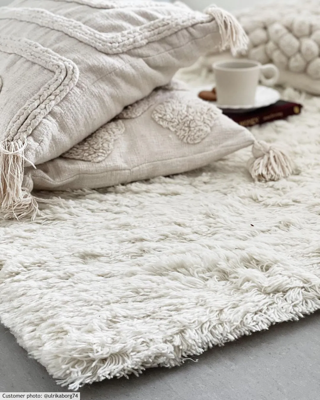Villamatto - Aliste Wool Shaggy (snow white)